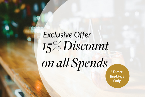 15% Discount on all Spends.